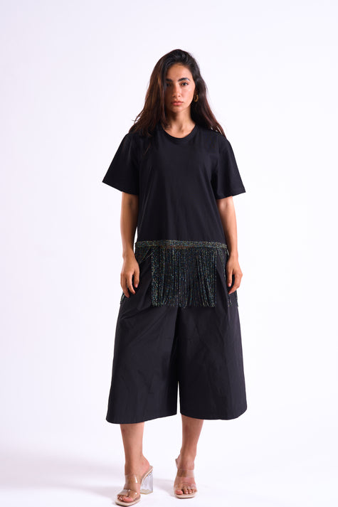 Bloom Gardens Fringe Set – Black