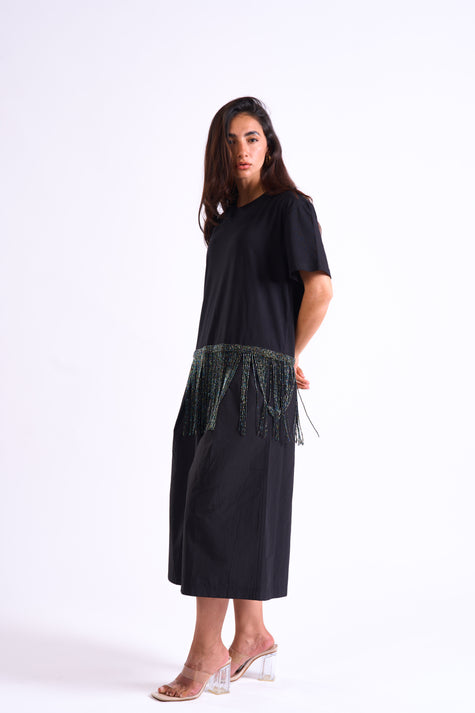 Bloom Gardens Fringe Set – Black