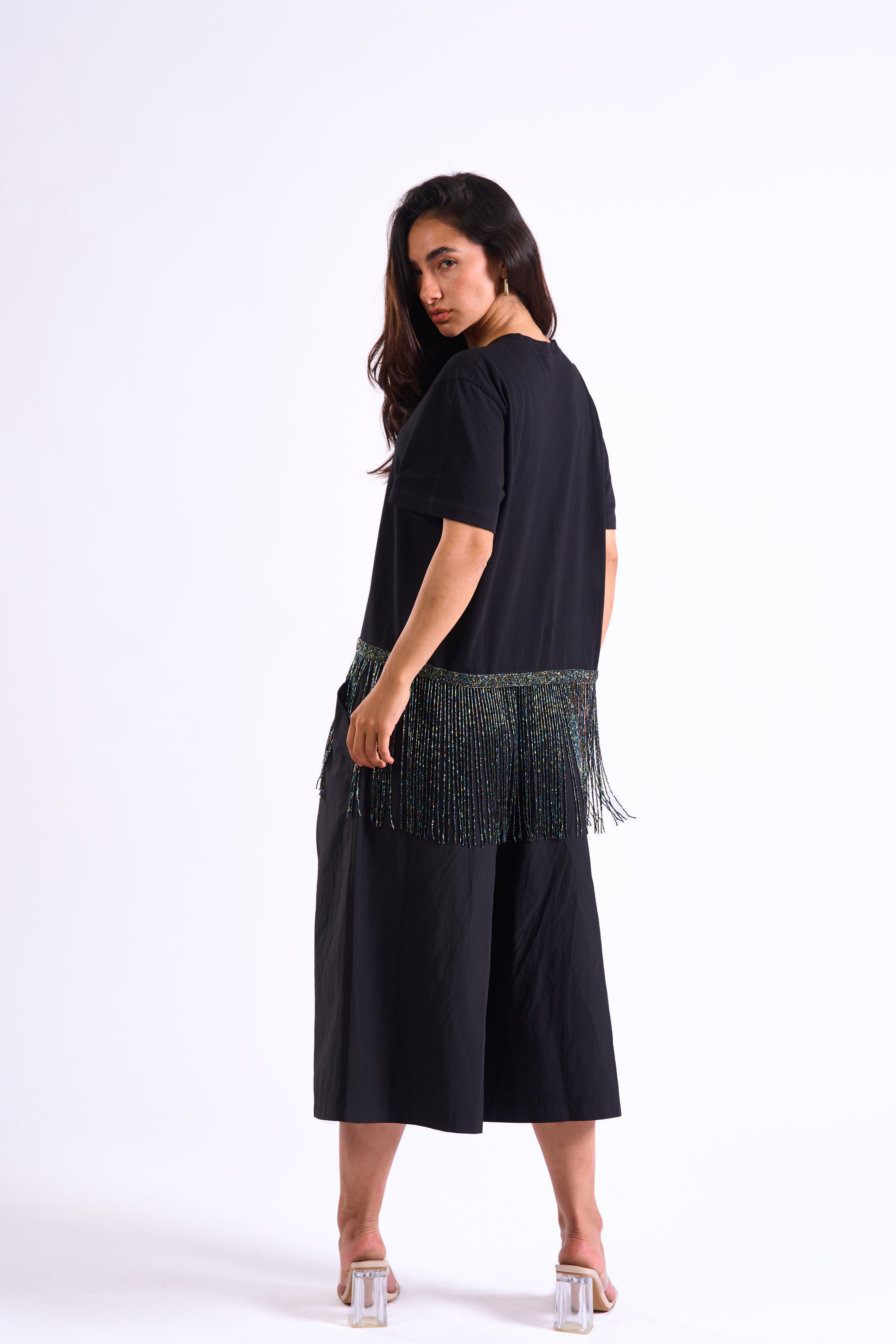 Bloom Gardens Fringe Set – Black