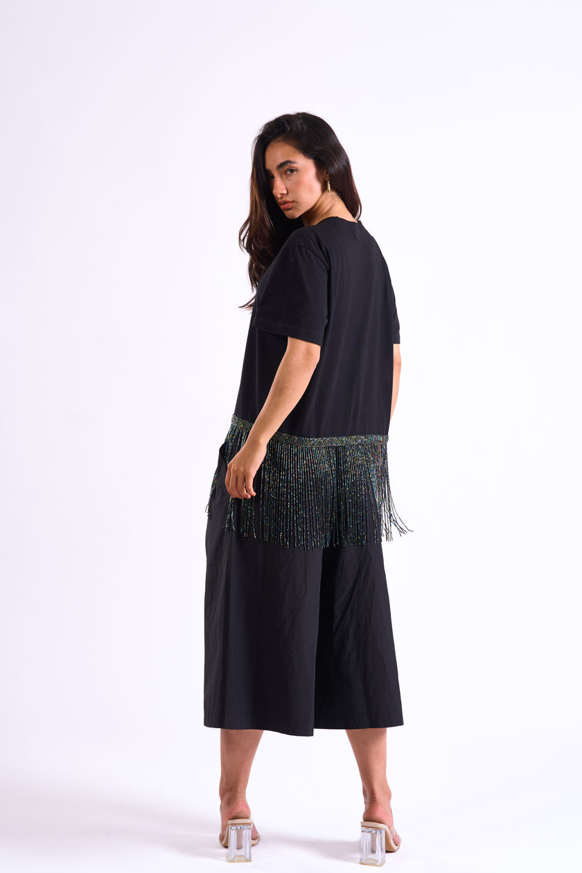 Bloom Gardens Fringe Set – Black