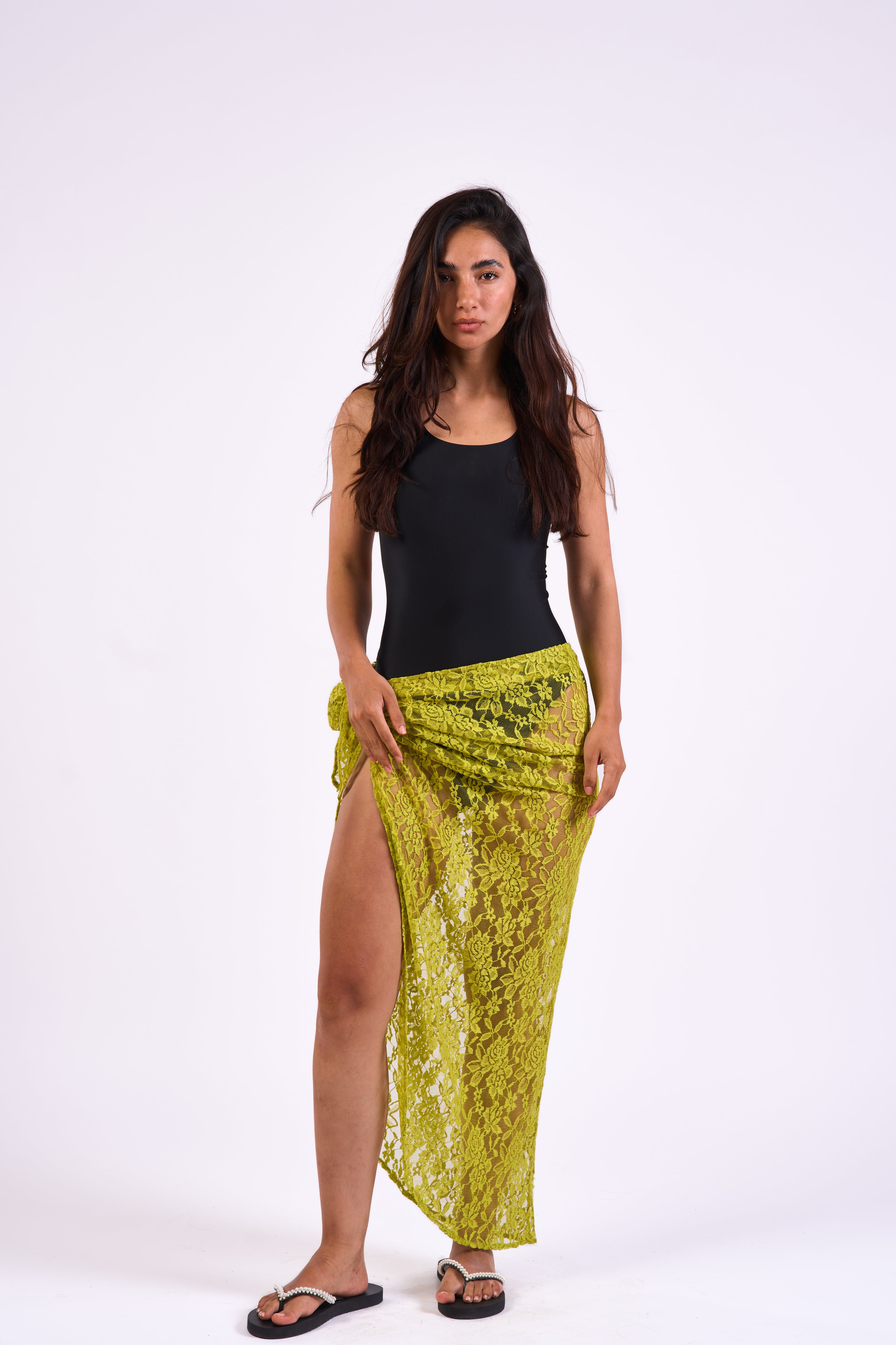 Bloom gardens Lace Pareo Wrapped Skirt