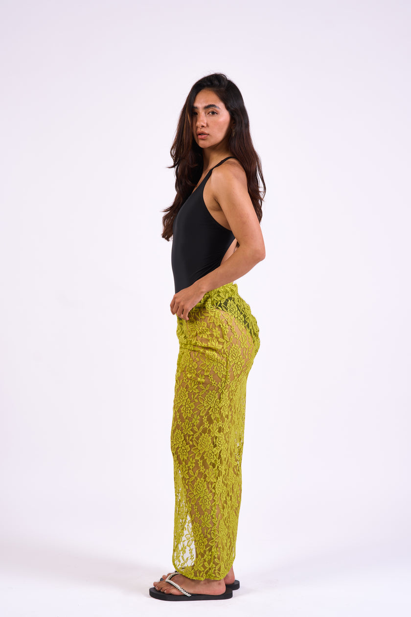 Bloom gardens Lace Pareo Wrapped Skirt