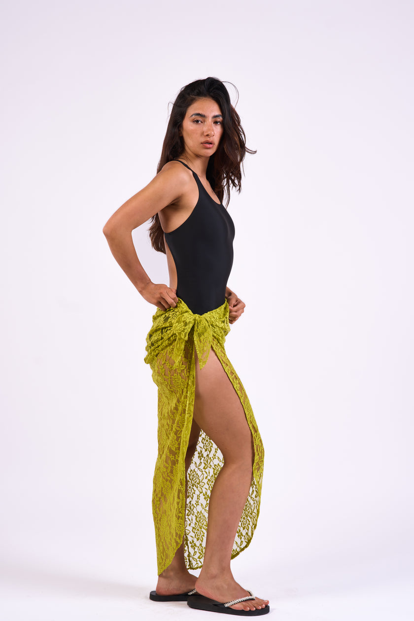 Bloom gardens Lace Pareo Wrapped Skirt