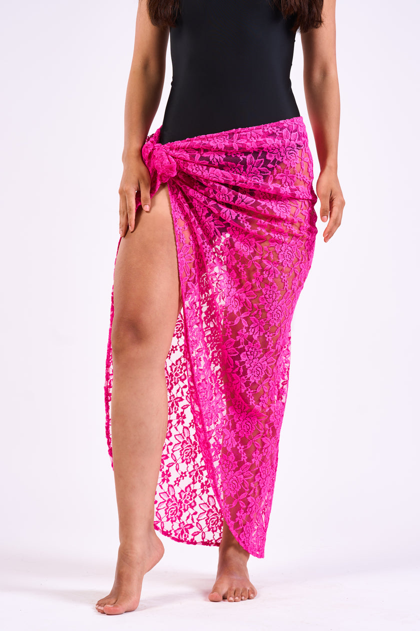 Bloom gardens Lace Pareo Wrapped Skirt
