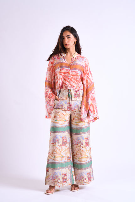 Sahara garden Oriental Patch Blouse