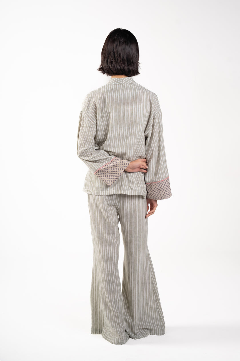 Olive Pure Linen Pants