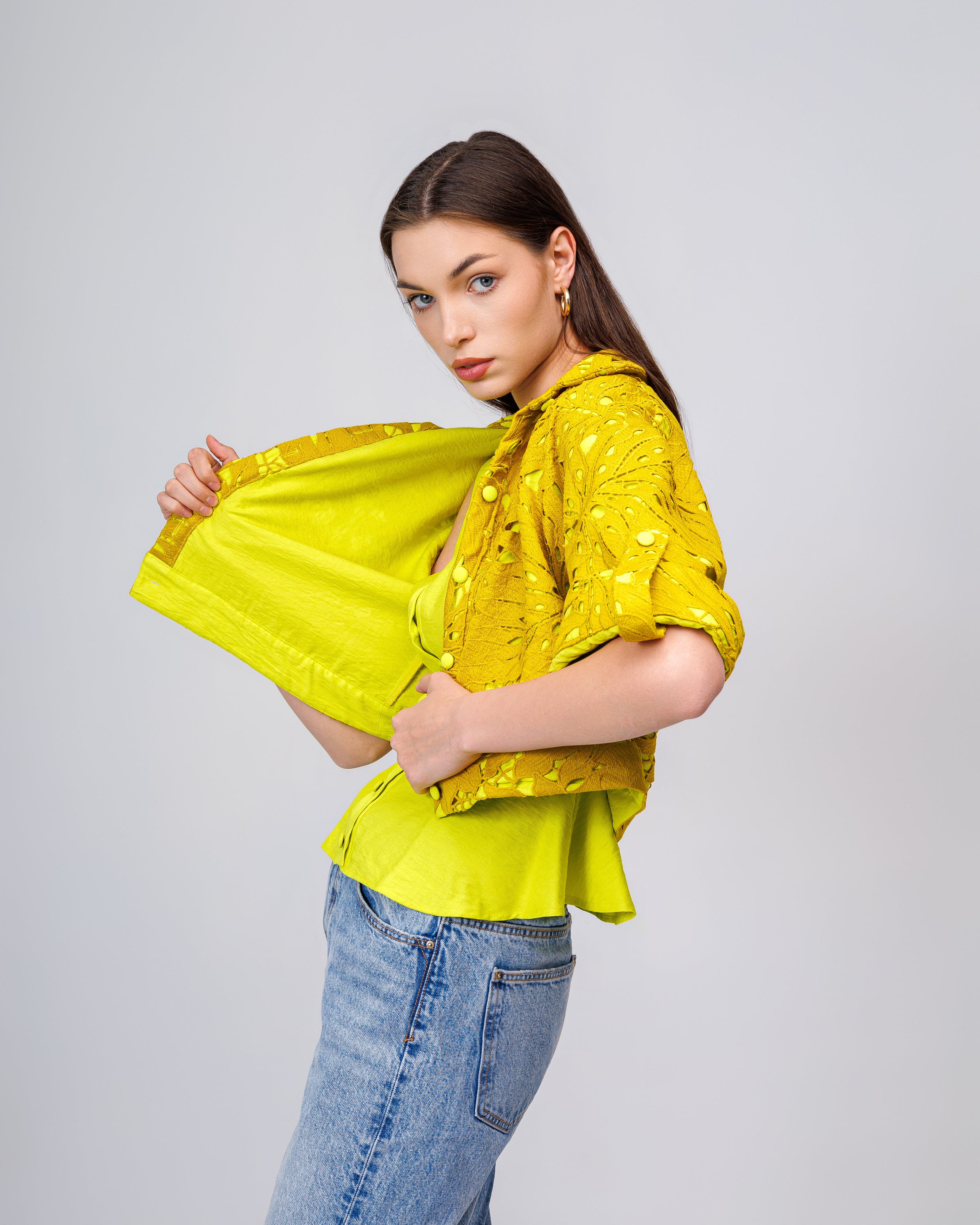 Guipure casual short Jacket