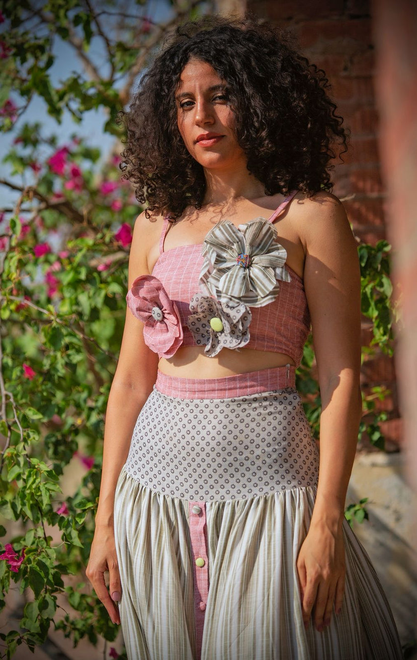 Handmade Flower Pin – Multicolor