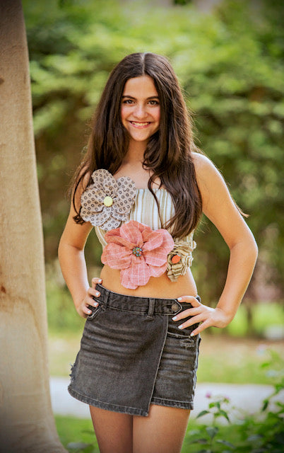 Handmade Flower Pin – Multicolor